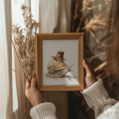 カタツナお洒落リ絵画のナメクジ腹足動物軟体動物 ポスター