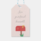 カタツムイルメールバレンタインメッセージカード ギフトタグ (裏面)