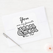 カタツムイルメールペンパルライターフレンドシップタイポグラフィ スクエアシール (封筒)