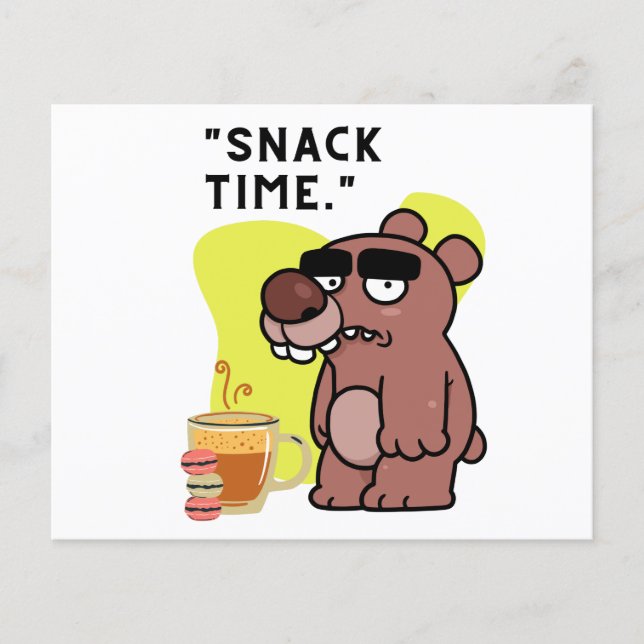 カタツムクの時間！ – 動物おもしろい – コーヒー – クッキー (正面)