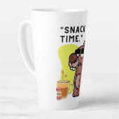 カタツムクの時間！ – 動物おもしろい – コーヒー – クッキー カフェラテマグ (左アングル)