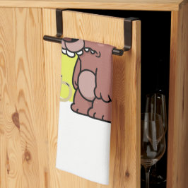 カタツムクの時間！ – 動物おもしろい – コーヒー – クッキー キッチンタオル