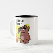 カタツムクの時間！ – 動物おもしろい – コーヒー – クッキー ツートーンマグカップ (正面左)