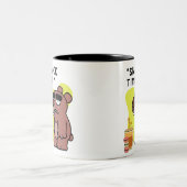 カタツムクの時間！ – 動物おもしろい – コーヒー – クッキー ツートーンマグカップ (中央)