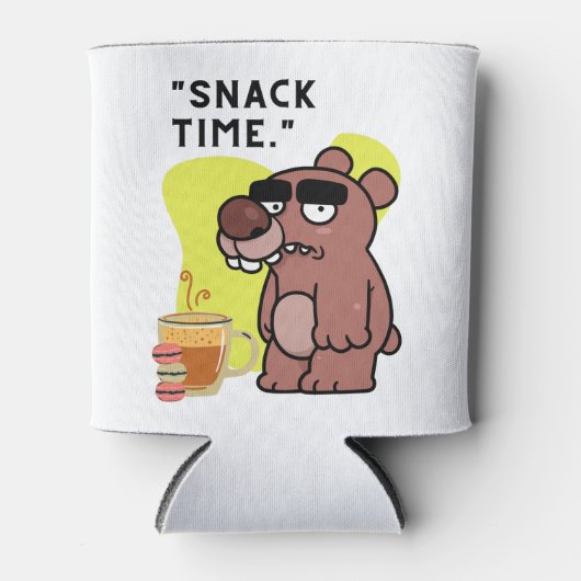 カタツムクの時間！ – 動物おもしろい – コーヒー – クッキー 缶クーラー (正面)