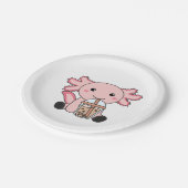 カタツムソロトルアキソロトルバブルティーラバーズスイートアニマルズ ペーパープレート (アングル)