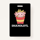 カタツムソロトルアクソロトルラバーカワイブアニマルフライアスポストカー バッジ (正面)