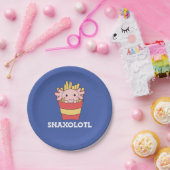カタツムソロトルアクソロトルラバーカワイブアニマルフライTシャツ ペーパープレート (パーティー)