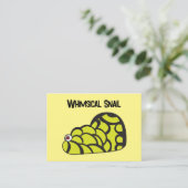 カタツムリおもしろいお洒落の幼稚園 名刺 (スタンド正面)