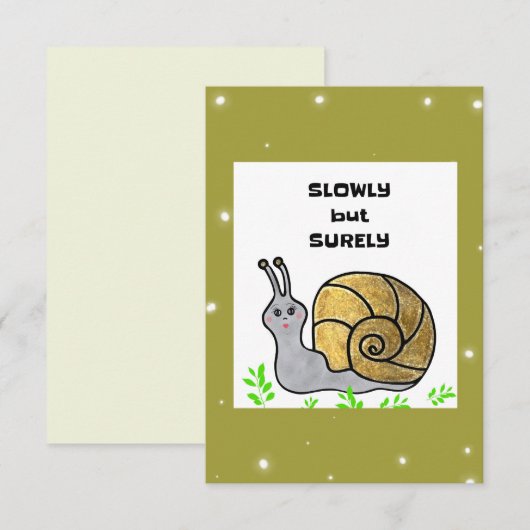 カタツムリおもしろいー (正面/裏面)