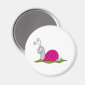 カタツムリおもしろいー マグネット (正面/裏面)