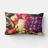 カタツムリが果実を静物見る ランバークッション (裏面)