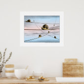 カタツムリが跡を追う ポスター (キッチン)