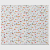 カタツムリが雨の中で歌う ラッピングペーパー (フラット)