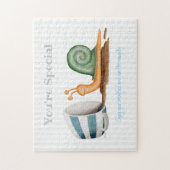 カタツムリとカストライプのップ ジグソーパズル (縦)