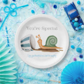 カタツムリとカストライプのップ ペーパープレート (パーティー)