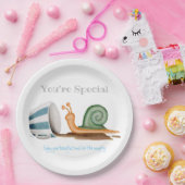 カタツムリとカストライプのップ ペーパープレート (パーティー)