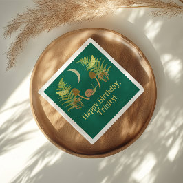 カタツムリとキノコパーソナライズされた類 スタンダードランチョンナプキン