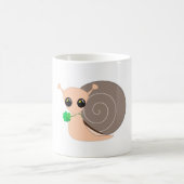 カタツムリとクローバー – ラッキー コーヒーマグカップ (中央)