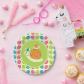 カタツムリとバルーン子供の誕生日パーティー ペーパープレート (パーティー)