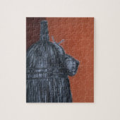 カタツムリと箒のスケッチパズルとギフトボックス ジグソーパズル (縦)