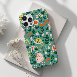 カタツムリと花かわいい植物園 Case-Mate iPhone 14 PRO MAXケース