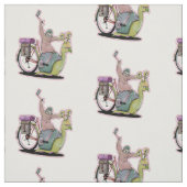 カタツムリに乗るナマケモノ ファブリック (見本)