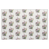 カタツムリに乗るナマケモノ ファブリック (ファットクウォーター)