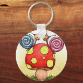 カタツムリのキーチェーンを愛する キーホルダー (正面)