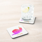 カタツムリのグラフィックスタイル コースター (右側)