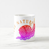 カタツムリのグラフィックスタイル コーヒーマグカップ (中央)