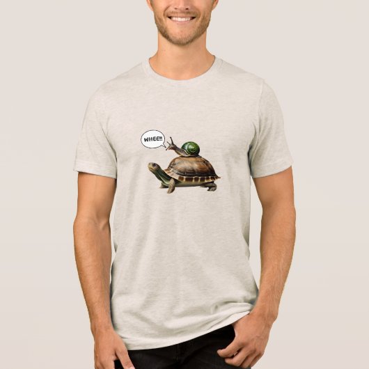 カタツムリのタートルライド トライブレンドTシャツ (正面)