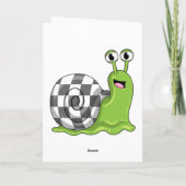 カタツムリのチェス チェス盤付き カード (裏面)