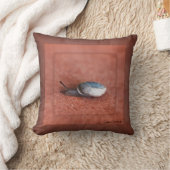 カタツムリのテラコッタのマクロ写真 クッション (ブランケット)