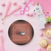 カタツムリのテラコッタのマクロ写真 ペーパープレート (パーティー)