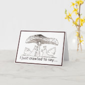 カタツムリのバレンタインカード カード (黄色い花)