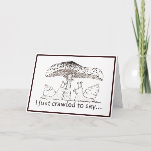 カタツムリのバレンタインカード カード (正面)