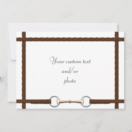 カタツムリのビットとレースの手綱すべての目的の写真 シーズンカード (正面)