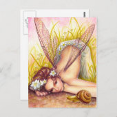 カタツムリのペースポストカード ポストカード (正面/裏面)