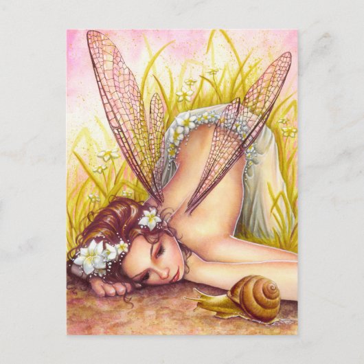 カタツムリのペースポストカード ポストカード (正面)