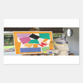 カタツムリのマティスザカタツムリ油バイダニーダック 長方形シール