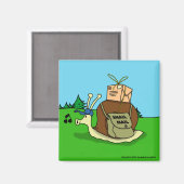 カタツムリのメイルマグネット マグネット (正面/裏面)