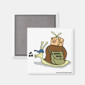 カタツムリのメイルマグネット マグネット (正面/裏面)