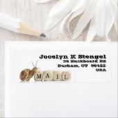 カタツムリのメール差出人住所ラベル ラベル (インサイチュ)