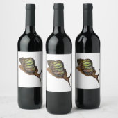 カタツムリのワインラベル ワインラベル (ボトル)