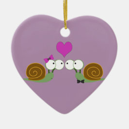 カタツムリの愛 セラミックオーナメント