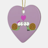 カタツムリの愛 セラミックオーナメント (左)