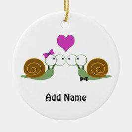 カタツムリの愛 セラミックオーナメント