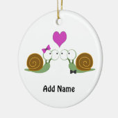 カタツムリの愛 セラミックオーナメント (左)