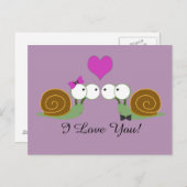 カタツムリの愛 ポストカード (正面/裏面)